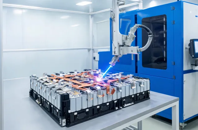 Battery module laser welding