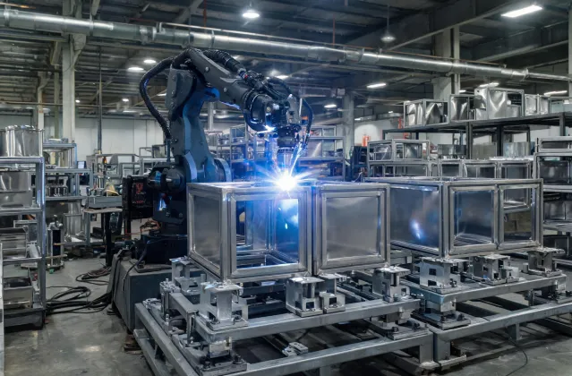 Industrial fabrication laser welding